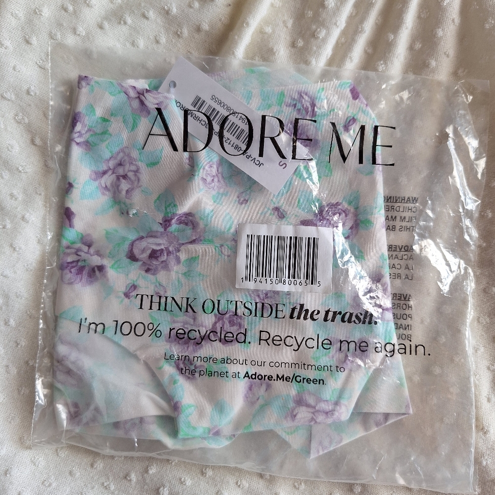 NWT Women's Adore Me Floral Rose Underwear
